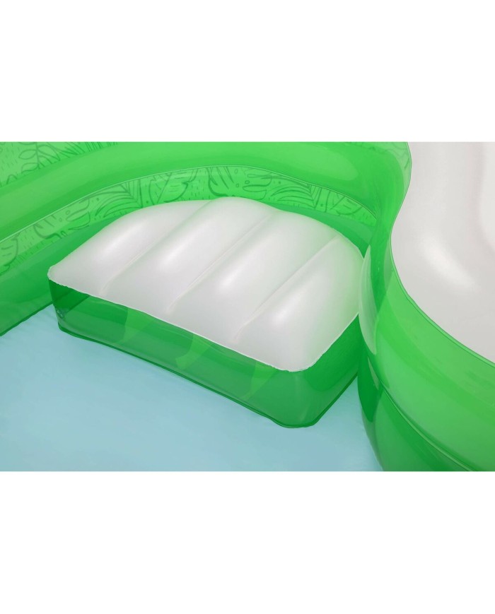 Bestway Piscina Gonfiabile 2 Camere Tropical 231x231x51 cm +6 Anni Giardino 54336