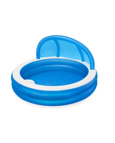 Bestway Piscina Gonfiabile 2 Camere Parasole 241x241x140 cm +6 Anni Giardino 54337