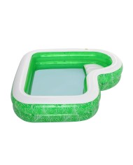 Bestway Piscina Gonfiabile 2 Camere Tropical 231x231x51 cm +6 Anni Giardino 54336