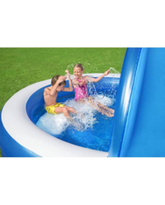 Bestway Piscina Gonfiabile 2 Camere Parasole 241x241x140 cm +6 Anni Giardino 54337