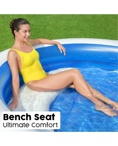 Bestway Piscina Gonfiabile 2 Camere Parasole 241x241x140 cm +6 Anni Giardino 54337 Bestway Piscina Gonfiabile 2 Camere Parasole 241x241x140 cm +6 Anni Giardino 54337