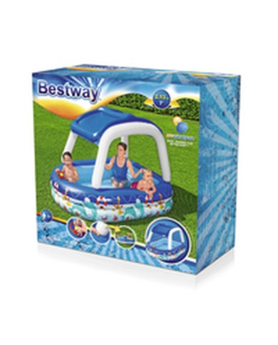 Bestway Piscina Gonfiabile Bambini Tetto Rimovibile Barca con Volante 213x155x132 cm +3 Anni Giardino 54370 Bestway Piscina Gonfiabile Bambini Tetto Rimovibile Barca con Volante 213x155x132 cm +3 Anni Giardino 54370