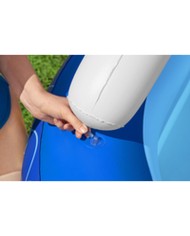 Bestway Piscina Gonfiabile Bambini Tetto Rimovibile Barca con Volante 213x155x132 cm +3 Anni Giardino 54370