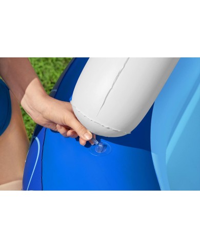 Bestway Piscina Gonfiabile Bambini Tetto Rimovibile Barca con Volante 213x155x132 cm +3 Anni Giardino 54370 Bestway Piscina Gonfiabile Bambini Tetto Rimovibile Barca con Volante 213x155x132 cm +3 Anni Giardino 54370