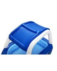 Bestway Piscina Gonfiabile Bambini Tetto Rimovibile Barca con Volante 213x155x132 cm +3 Anni Giardino 54370