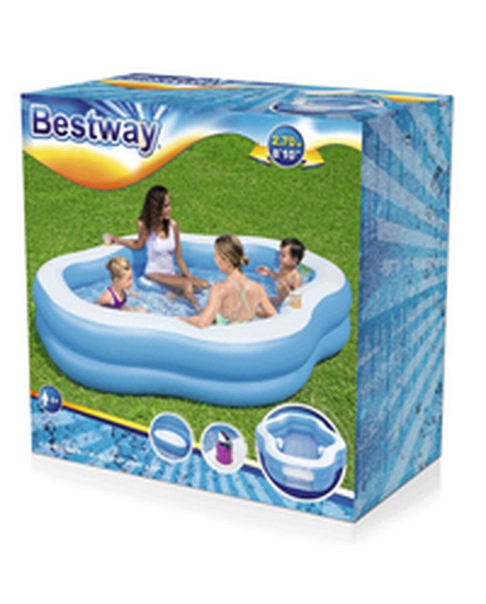 Bestway Piscina Gonfiabile Familiare 270x198x51 cm +6 Anni Giardino 54409 Bestway Piscina Gonfiabile Familiare 270x198x51 cm +6 Anni Giardino 54409