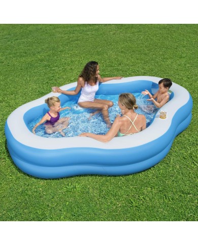 Bestway Piscina Gonfiabile Familiare 270x198x51 cm +6 Anni Giardino 54409 Bestway Piscina Gonfiabile Familiare 270x198x51 cm +6 Anni Giardino 54409