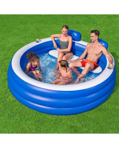 Bestway Piscina Gonfiabile Familiare 231x219x79 +6 Anni Giardino 54422
