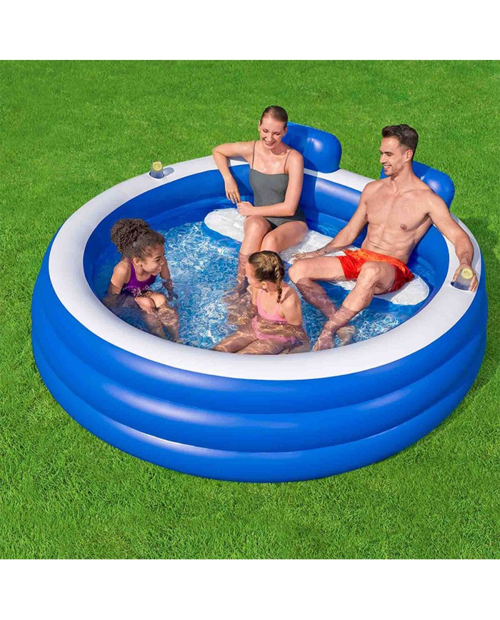 Bestway Piscina Gonfiabile Familiare 231x219x79 +6 Anni Giardino 54422