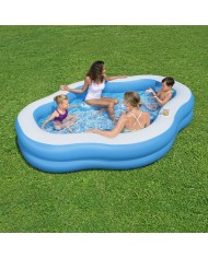 Bestway Piscina Gonfiabile Familiare 270x198x51 cm +6 Anni Giardino 54409 Bestway Piscina Gonfiabile Familiare 270x198x51 cm +6 Anni Giardino 54409
