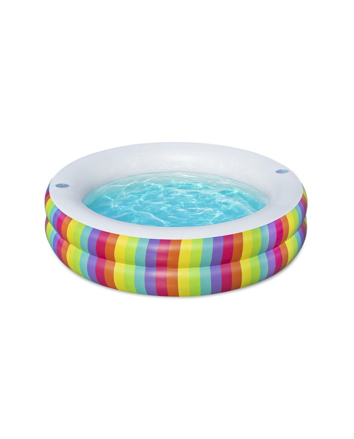 Bestway Piscina per Bambini 2 Anelli Arcobaleno 206x206x51 cm +6 Anni Giardino 54443 Bestway Piscina per Bambini 2 Anelli Arcobaleno 206x206x51 cm +6 Anni Giardino 54443