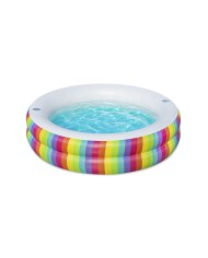 Bestway Piscina per Bambini 2 Anelli Arcobaleno 206x206x51 cm +6 Anni Giardino 54443 Bestway Piscina per Bambini 2 Anelli Arcobaleno 206x206x51 cm +6 Anni Giardino 54443