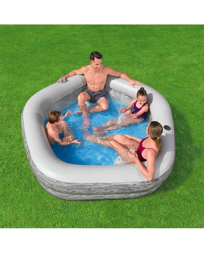 Bestway Piscina Gonfiabile Familiare 213x206x53 cm +6 Anni Giardino 54423 Bestway Piscina Gonfiabile Familiare 213x206x53 cm +6 Anni Giardino 54423