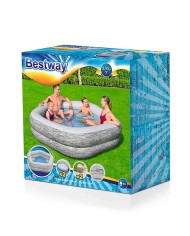 Bestway Piscina Gonfiabile Familiare 213x206x53 cm +6 Anni Giardino 54423 Bestway Piscina Gonfiabile Familiare 213x206x53 cm +6 Anni Giardino 54423