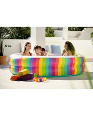 Bestway Piscina per Bambini 2 Anelli Arcobaleno 206x206x51 cm +6 Anni Giardino 54443 Bestway Piscina per Bambini 2 Anelli Arcobaleno 206x206x51 cm +6 Anni Giardino 54443
