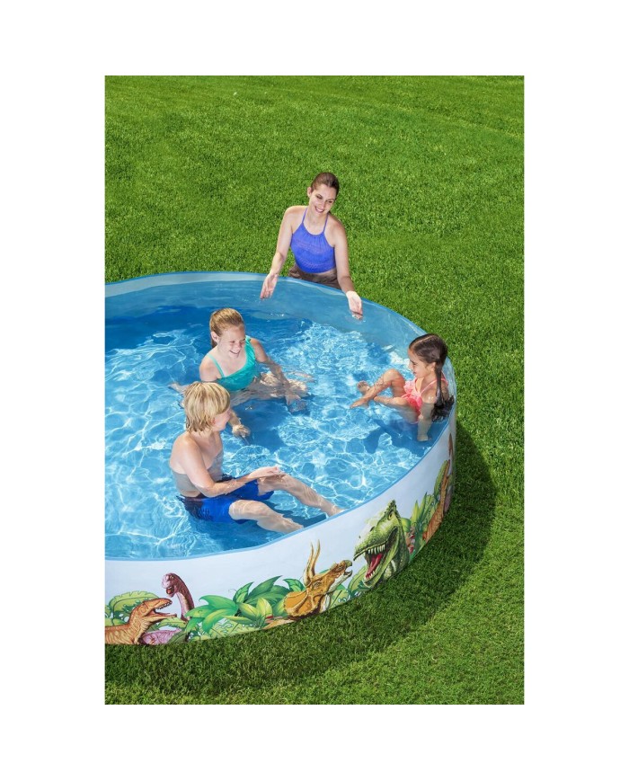 Bestway Piscina Rigida Infantile PVC Dinosauri 244x46 cm +3 Anni Giardino 55001 Bestway Piscina Rigida Infantile PVC Dinosauri 244x46 cm +3 Anni Giardino 55001