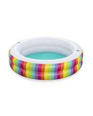Bestway Piscina per Bambini 2 Anelli Arcobaleno 206x206x51 cm +6 Anni Giardino 54443 Bestway Piscina per Bambini 2 Anelli Arcobaleno 206x206x51 cm +6 Anni Giardino 54443