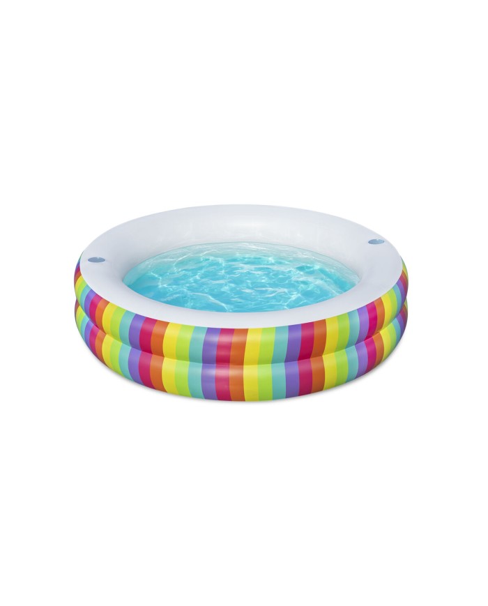 Bestway Piscina per Bambini 2 Anelli Arcobaleno 206x206x51 cm +6 Anni Giardino 54443 Bestway Piscina per Bambini 2 Anelli Arcobaleno 206x206x51 cm +6 Anni Giardino 54443