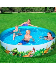 Bestway Piscina Rigida Infantile PVC Dinosauri 244x46 cm +3 Anni Giardino 55001 Bestway Piscina Rigida Infantile PVC Dinosauri 244x46 cm +3 Anni Giardino 55001
