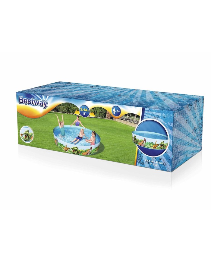 Bestway Piscina Rigida Infantile PVC Dinosauri 244x46 cm +3 Anni Giardino 55001 Bestway Piscina Rigida Infantile PVC Dinosauri 244x46 cm +3 Anni Giardino 55001