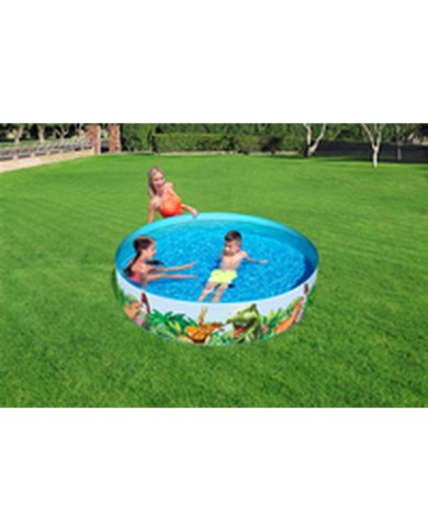 Bestway Piscina Rigida per Bambini PVC Dinosauri 183x38 cm +2 Anni Giardino 55022