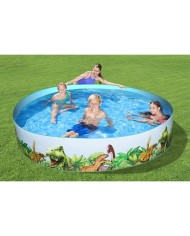 Bestway Piscina Rigida Infantile PVC Dinosauri 244x46 cm +3 Anni Giardino 55001 Bestway Piscina Rigida Infantile PVC Dinosauri 244x46 cm +3 Anni Giardino 55001