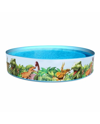 Bestway Piscina Rigida Infantile PVC Dinosauri 244x46 cm +3 Anni Giardino 55001
