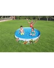 Bestway Piscina Rigida per Bambini PVC Dinosauri 183x38 cm +2 Anni Giardino 55022 Bestway Piscina Rigida per Bambini PVC Dinosauri 183x38 cm +2 Anni Giardino 55022