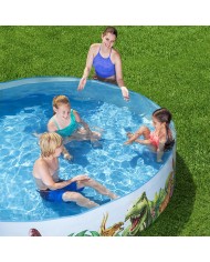 Bestway Piscina Rigida Infantile PVC Dinosauri 244x46 cm +3 Anni Giardino 55001 Bestway Piscina Rigida Infantile PVC Dinosauri 244x46 cm +3 Anni Giardino 55001