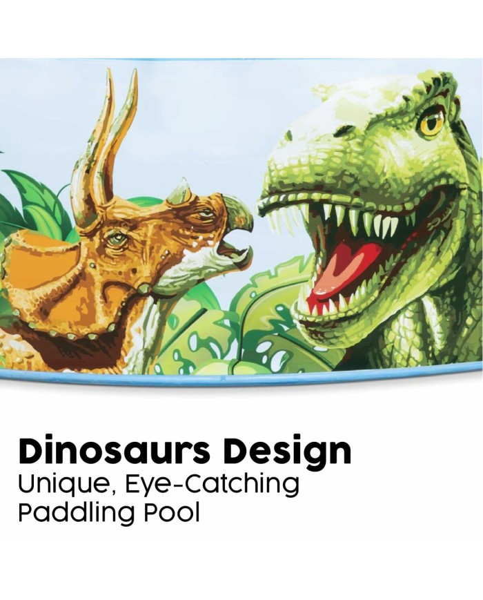 Bestway Piscina Rigida per Bambini PVC Dinosauri 183x38 cm +2 Anni Giardino 55022 Bestway Piscina Rigida per Bambini PVC Dinosauri 183x38 cm +2 Anni Giardino 55022