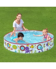 Bestway Piscina Rigida Infantile PVC Pesci 152x25 cm +2 Anni Giardino 55029 Bestway Piscina Rigida Infantile PVC Pesci 152x25 cm +2 Anni Giardino 55029