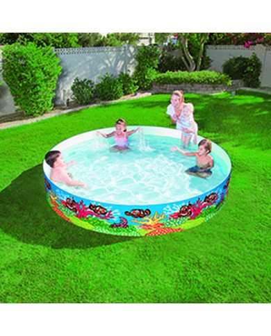 Bestway Piscina Rigida per Bambini PVC Marina 244x46 cm +3 Anni Giardino 55031