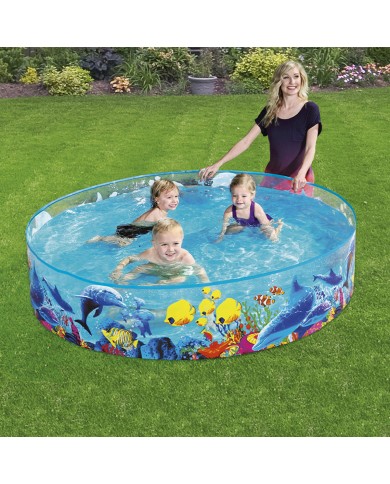 Bestway Piscina Rigida Infantile PVC Marina 183x38 cm +2 Anni Giardino 55030