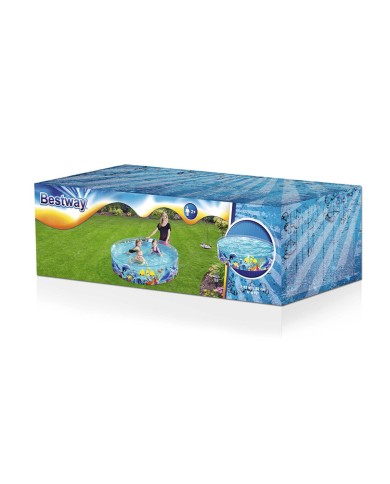 Bestway Piscina Rigida Infantile PVC Marina 183x38 cm +2 Anni Giardino 55030