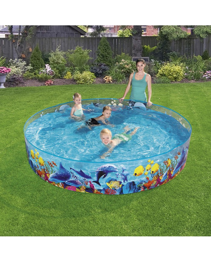 Bestway Piscina Rigida per Bambini PVC Marina 244x46 cm +3 Anni Giardino 55031 Bestway Piscina Rigida per Bambini PVC Marina 244x46 cm +3 Anni Giardino 55031