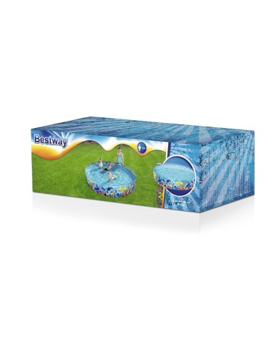 Bestway Piscina Rigida per Bambini PVC Marina 244x46 cm +3 Anni Giardino 55031