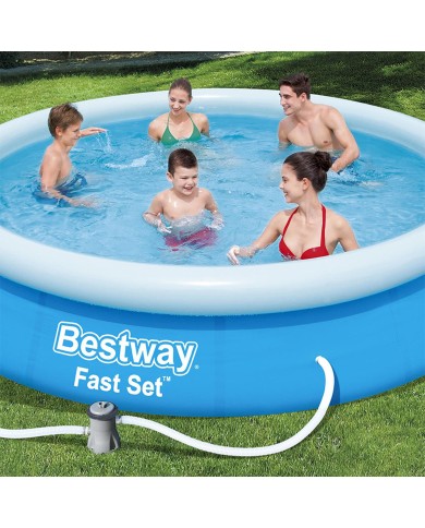 Bestway Piscina Gonfiabile Anello con Depuratore 366x76 cm Giardino 57274 Bestway Piscina Gonfiabile Anello con Depuratore 366x76 cm Giardino 57274