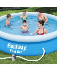 Bestway Piscina Gonfiabile Anello con Depuratore 366x76 cm Giardino 57274