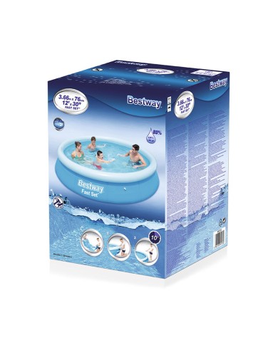 Bestway Piscina Gonfiabile Adulto 366x76 cm Giardino 57273 Bestway Piscina Gonfiabile Adulto 366x76 cm Giardino 57273