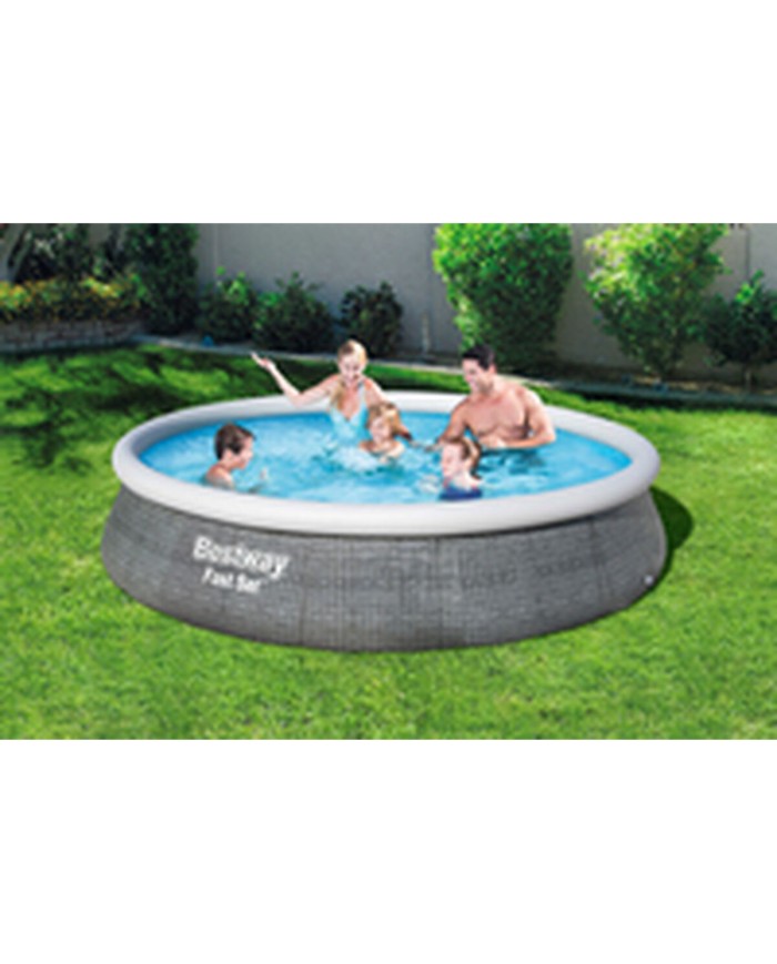 Bestway Piscina Gonfiabile Adulto Aro Ratan con Depuratore 396x84 cm Giardino 57376