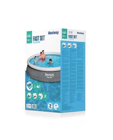 Bestway Piscina Gonfiabile Adulto Ratan con Depuratore 475x84 cm Giardino 57313 Bestway Piscina Gonfiabile Adulto Ratan con Depuratore 475x84 cm Giardino 57313