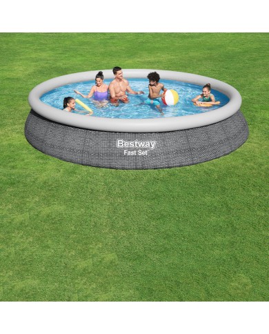 Bestway Piscina Gonfiabile Adulto Ratan con Depuratore 475x84 cm Giardino 57313 Bestway Piscina Gonfiabile Adulto Ratan con Depuratore 475x84 cm Giardino 57313