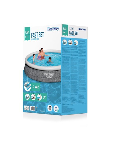 Bestway Piscina Gonfiabile Adulto Ratan con Depuratore 475x84 cm Giardino 57313 Bestway Piscina Gonfiabile Adulto Ratan con Depuratore 475x84 cm Giardino 57313