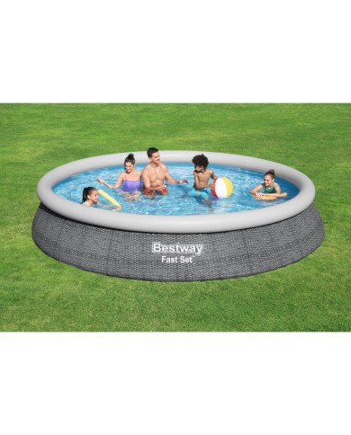 Bestway Piscina Gonfiabile Adulto Ratan con Depuratore 475x84 cm Giardino 57313 Bestway Piscina Gonfiabile Adulto Ratan con Depuratore 475x84 cm Giardino 57313