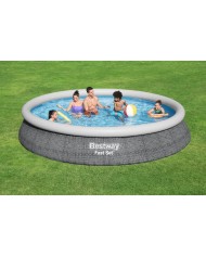 Bestway Piscina Gonfiabile Adulto Ratan con Depuratore 475x84 cm Giardino 57313