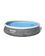 Bestway Piscina Gonfiabile Adulto Aro Ratan con Depuratore 396x84 cm Giardino 57376