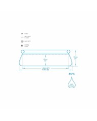 Bestway Piscina Gonfiabile Adulto Aro 183x51 cm Giardino 57392