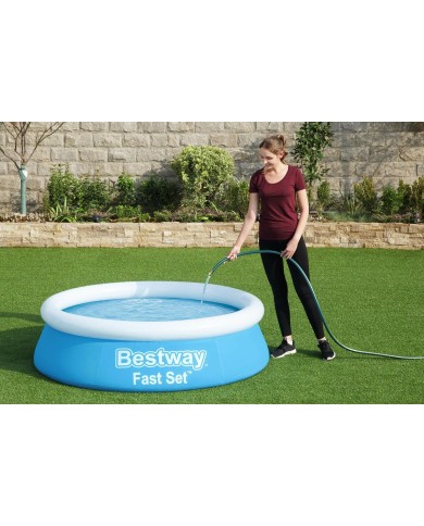 Bestway Piscina Gonfiabile Adulto Aro 183x51 cm Giardino 57392