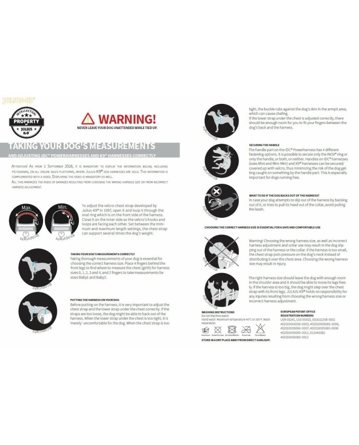 Imbracatura per Cani Julius K9 IDC Nero M/L Imbracatura per Cani Julius K9 IDC Nero M/L