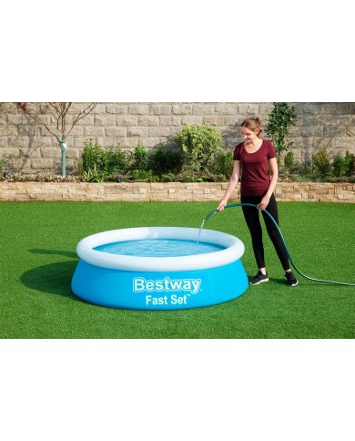 Bestway Piscina Gonfiabile Adulto Aro 183x51 cm Giardino 57392